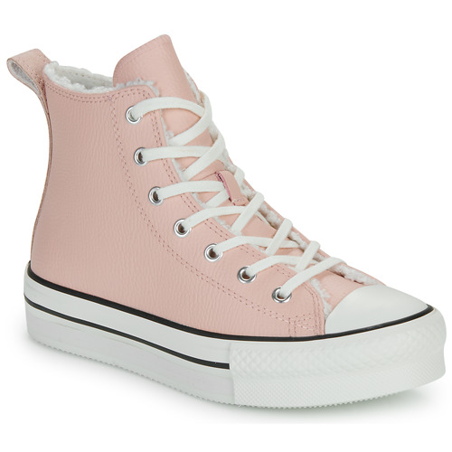 Scarpe bambini ragazza Converse  CHUCK TAYLOR ALL STAR PLATFORM LIFT WARM WINTER ESSENTIALS  Rosa Converse 194434523799