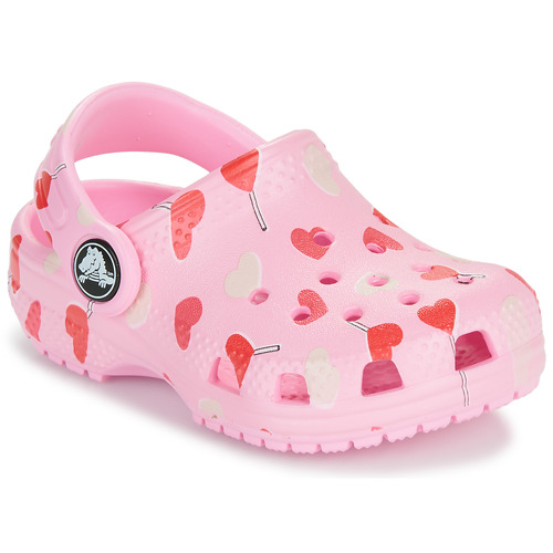 Scarpe bambini ragazza Crocs  Classic VDay Clog T  Rosa Crocs 196265556687