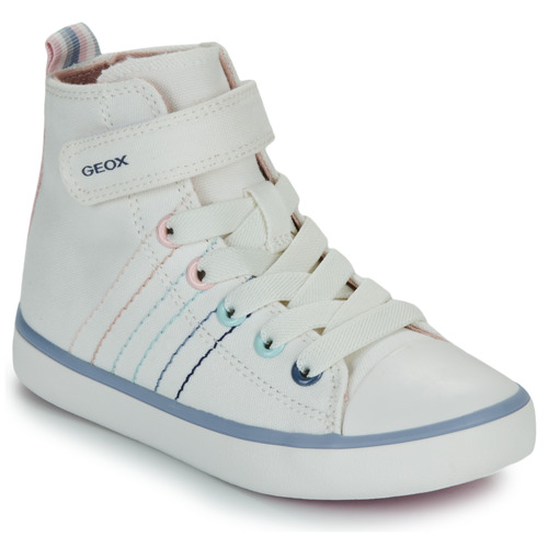 Scarpe bambini ragazza Geox  J GISLI GIRL  Bianco Geox 8056206561113