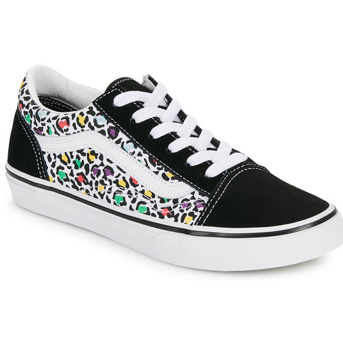 Scarpe bambini ragazza Vans  JN Old Skool ANIMAL POP BLACK/MULTI  Nero Vans 197063781875