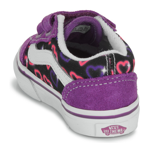 Scarpe-bambini-ragazza-Vans-Old-Skool-V-Neon-Hearts-PURPLEMULTI-Viola-Vans-197063464808-4