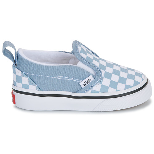 Vans Shoes for girls TD Slip On V COLOR THEORY CHECKERBOARD DUSTY BLUE Blue 35.95