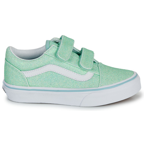 Scarpe-bambini-ragazza-Vans-UY-Old-Skool-V-GLITTER-PASTEL-BLUE-Verde-Vans-197063350767-1