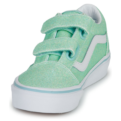 Scarpe-bambini-ragazza-Vans-UY-Old-Skool-V-GLITTER-PASTEL-BLUE-Verde-Vans-197063350767-2