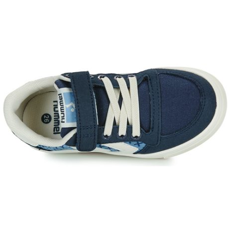 Scarpe-bambini-ragazza-hummel-SLIMMER-STADIL-LOW-JR-Blu-hummel-5715454560066-5