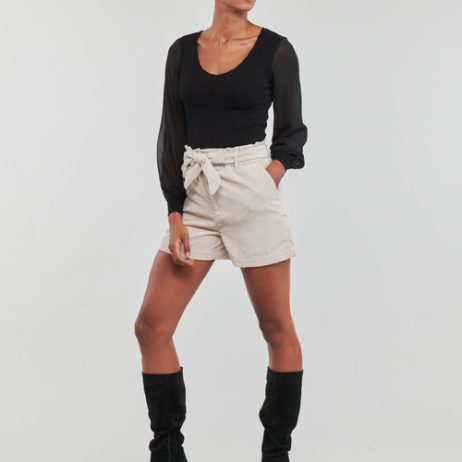 Shorts-ONLVIOLA-HW-PB-BELT-CORD-SHORTS-TLR-Beige-2