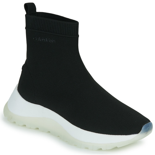 Sneakers alte    2 PIECE SOLE SOCK BOOT - KNIT  Nero