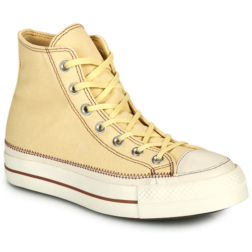 Sneakers alte    CHUCK TAYLOR ALL STAR LIFT PLATFORM CONTRAST STITCHING  Beige