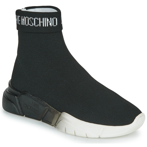 Sneakers alte    LOVE MOSCHINO SOCKS  Nero