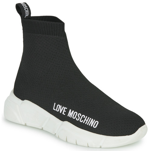 Sneakers alte    LOVE MOSCHINO SOCKS  Nero