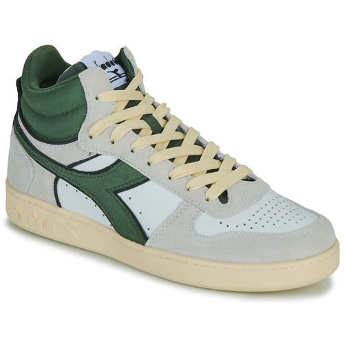 Sneakers alte    MAGIC BASKET DEMI CUT SUEDE LEATHER  Bianco