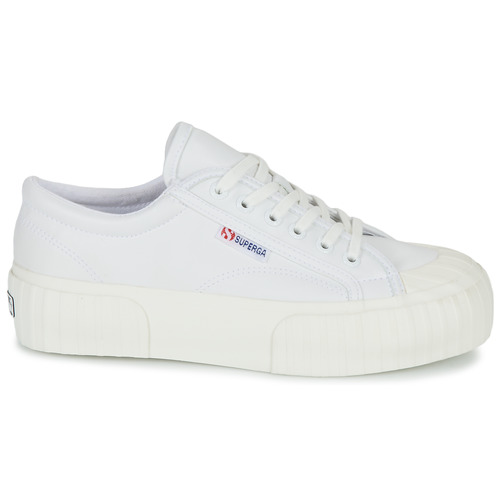 Sneakers-basse-2630-STRIPE-PLATFORM-VEGAN-Bianco-1