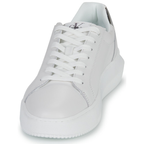 Sneakers-basse-CHUNKY-CUPSOLE-MONO-LTH-WN-Bianco-2