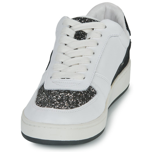 Sneakers-basse-LOULOU-BLANC-NOIR-GLITTER-Bianco-2