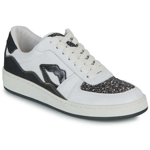 Sneakers basse    LOULOU BLANC NOIR GLITTER  Bianco