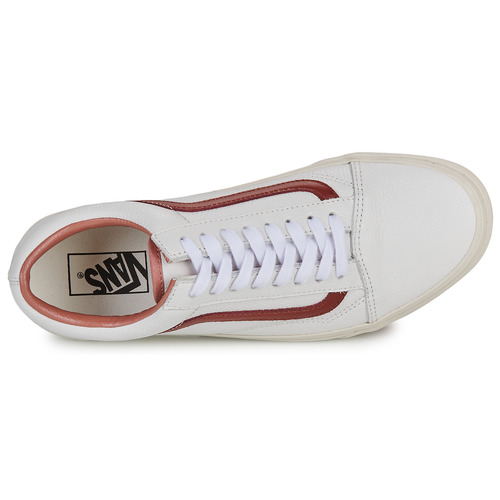 Sneakers-basse-Old-Skool-PREMIUM-LEATHER-RUSSET-BROWN-Bianco-5