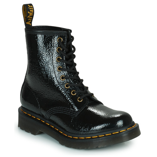 Dr. Martens 1460 Bottines pour femmes noires vernies en detresse 172.95