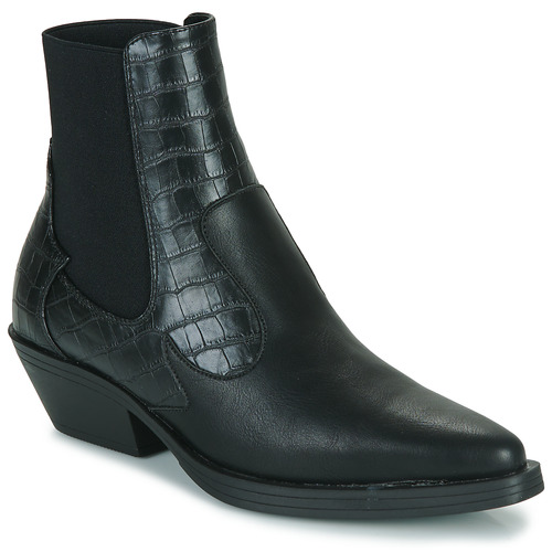 Stivaletti    ONLBRONCO-2 SHORT PU COWBOY BOOT  Nero