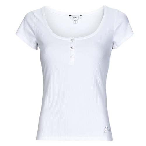 T-shirt    ES SS KARLEE JEWEL BTN HENLEY  Bianco