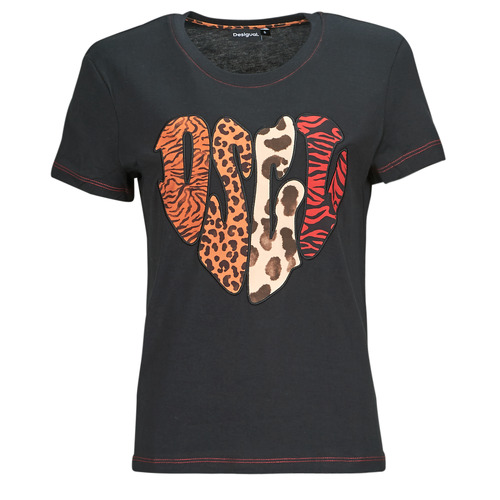 T-shirt    HEART  Nero