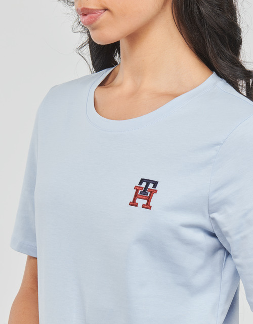 T-shirt-REG-MONOGRAM-EMB-C-NK-SS-Blu-4