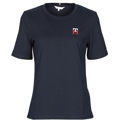 T-shirt    REG MONOGRAM EMB C-NK SS  Marine