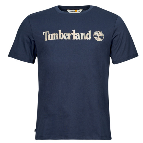 T-shirt uomo Timberland  Camo Linear Logo Short Sleeve Tee  Marine Timberland 194902996421