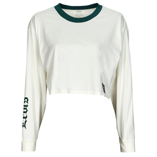 T-shirts a maniche lunghe    GRAPHIC LS CROP REESE  Bianco