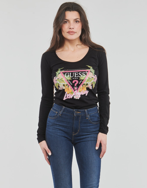 T-shirts-a-maniche-lunghe-LS-SN-TRIANGLE-FLOWERS-TEE-Nero-1