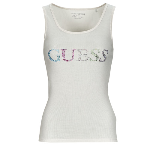 Top    COLORFUL LOGO TANK TOP  Bianco