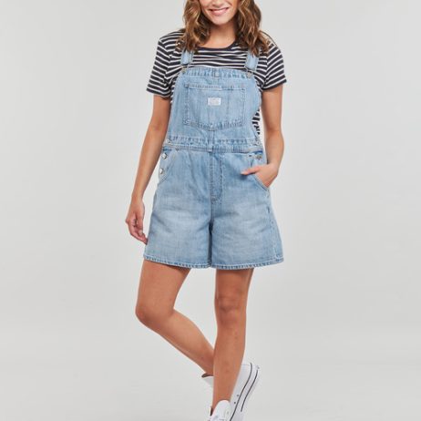 Tute-Jumpsuit-VINTAGE-SHORTALL-Blu-1