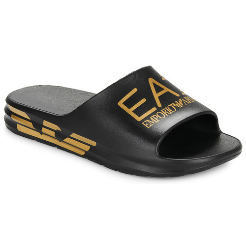 ciabatte uomo Emporio Armani EA7  CRUSHER DISTANCE SLIDE  Nero Emporio Armani EA7 8057970140535