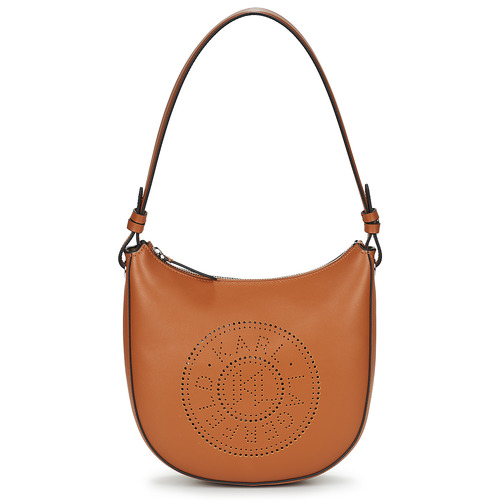 Borsa a spalla donna Karl Lagerfeld  K/CIRCLE MOON SHB PERFORATED  Marrone Karl Lagerfeld 8720744816898