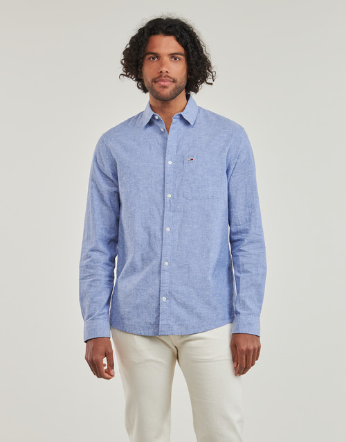 Camicia-a-maniche-lunghe-uomo-Tommy-Jeans-TJM-REG-LINEN-BLEND-SHIRT-Blu-Tommy-Jeans-8720646709748-1