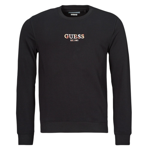 Felpa uomo Guess  LOGO CN  Nero Guess 7626101308376