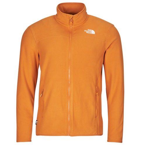 Felpa uomo The North Face  100 GLACIER FULL ZIP  Arancio The North Face 196575537048