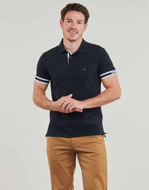 Polo-uomo-Tommy-Hilfiger-MONOTYPE-CUFF-SLIM-FIT-POLO-Marine-Tommy-Hilfiger-8720646457663-1