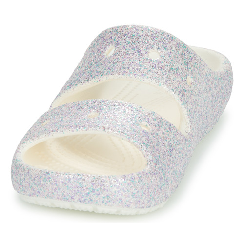 Sandali-bambini-ragazza-Crocs-Classic-Glitter-Sandal-v2-K-Bianco-Crocs-196265539253-2