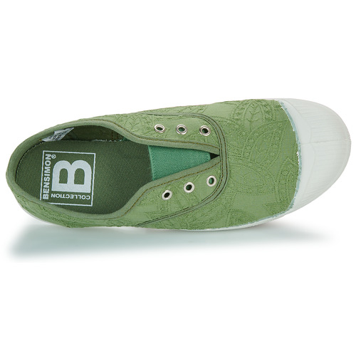 Scarpe-bambini-ragazza-Bensimon-TENNIS-ELLY-BRODERIE-ANGLAISE-Verde-Bensimon-3608545953446-5