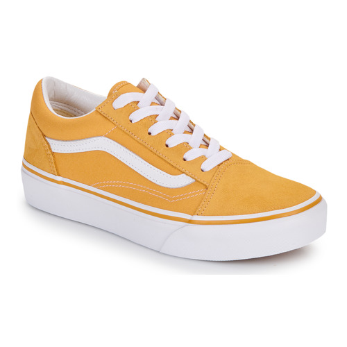 Scarpe bambini ragazza Vans  Old Skool Platform GOLDEN GLOW  Giallo Vans 197063596424