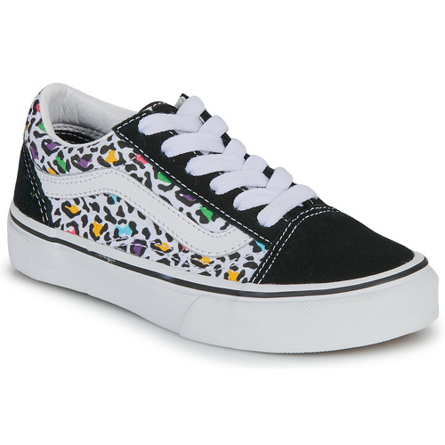 Scarpe bambini ragazza Vans  UY Old Skool ANIMAL POP BLACK/MULTI  Nero Vans 197063323198