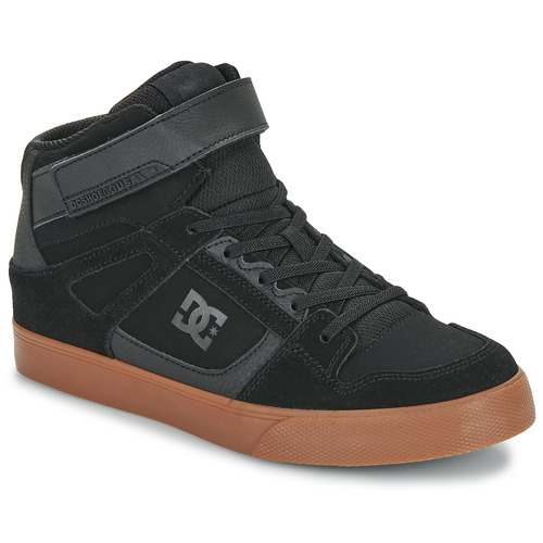 Scarpe bambini ragazzo DC Shoes  PURE HIGH-TOP EV  Nero DC Shoes 3613375574099