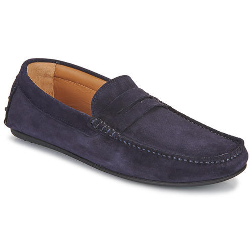 Scarpe uomo Selected  SLHSERGIO SUEDE PENNY DRIVING  Marine Selected 5715366196506