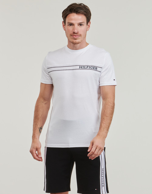 T-shirt-uomo-Tommy-Hilfiger-MONOTYPE-STRIPE-Bianco-Tommy-Hilfiger-8720646370207-1