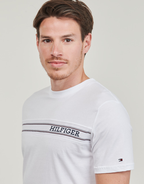 T-shirt-uomo-Tommy-Hilfiger-MONOTYPE-STRIPE-Bianco-Tommy-Hilfiger-8720646370207-4