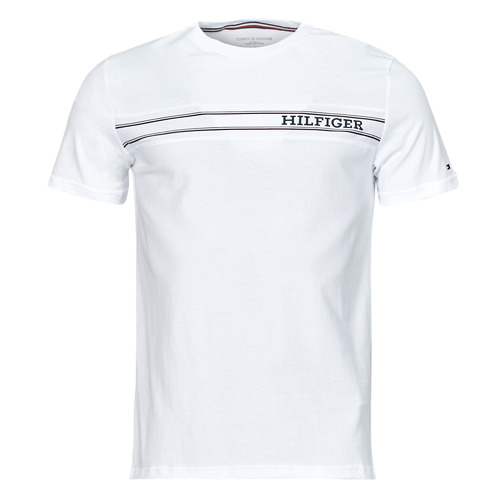 T-shirt uomo Tommy Hilfiger  MONOTYPE STRIPE  Bianco Tommy Hilfiger 8720646370207