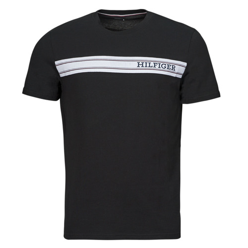 T-shirt uomo Tommy Hilfiger  MONOTYPE STRIPE  Nero Tommy Hilfiger 8720646367023