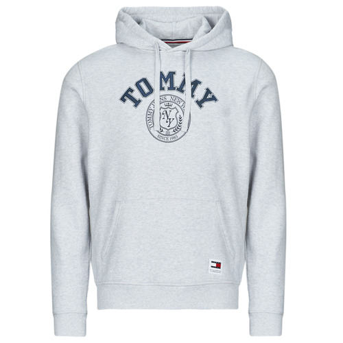 Felpa uomo Tommy Jeans  TJM REG WASHED PREP EXPLR HOODIE  Grigio Tommy Jeans 8720636576411