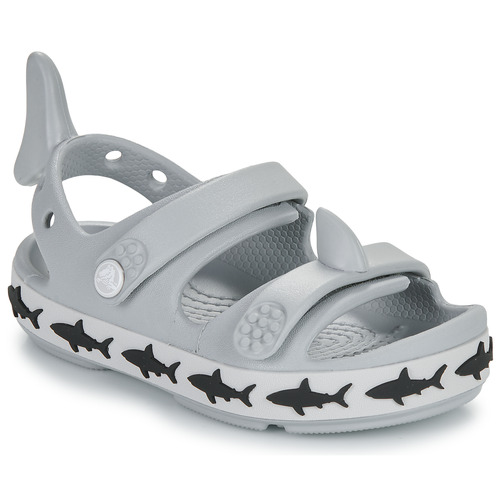 Sandali bambini ragazza Crocs  Crocband Cruiser Shark SandalT  Grigio Crocs 196265680030