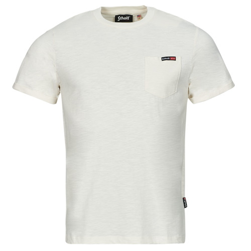 T-shirt uomo Schott  TS KEA 1  Bianco Schott 3417751752442